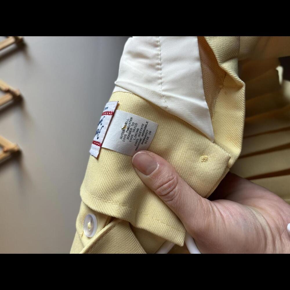 Vintage Freeway Fashions Yellow Pleated Coat for Kids - Picture 5 of 5